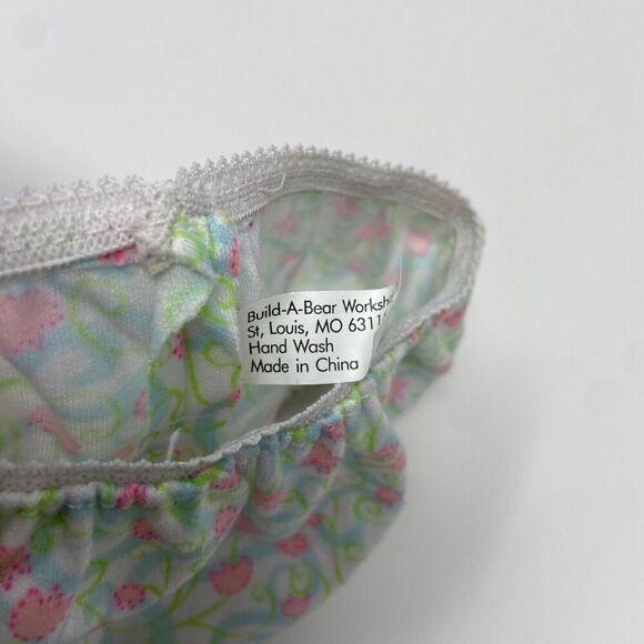 Build A Bear Panties Underwear Floral Pink Groovy Cotton Briefs BABW Toy - Picture 4 of 7